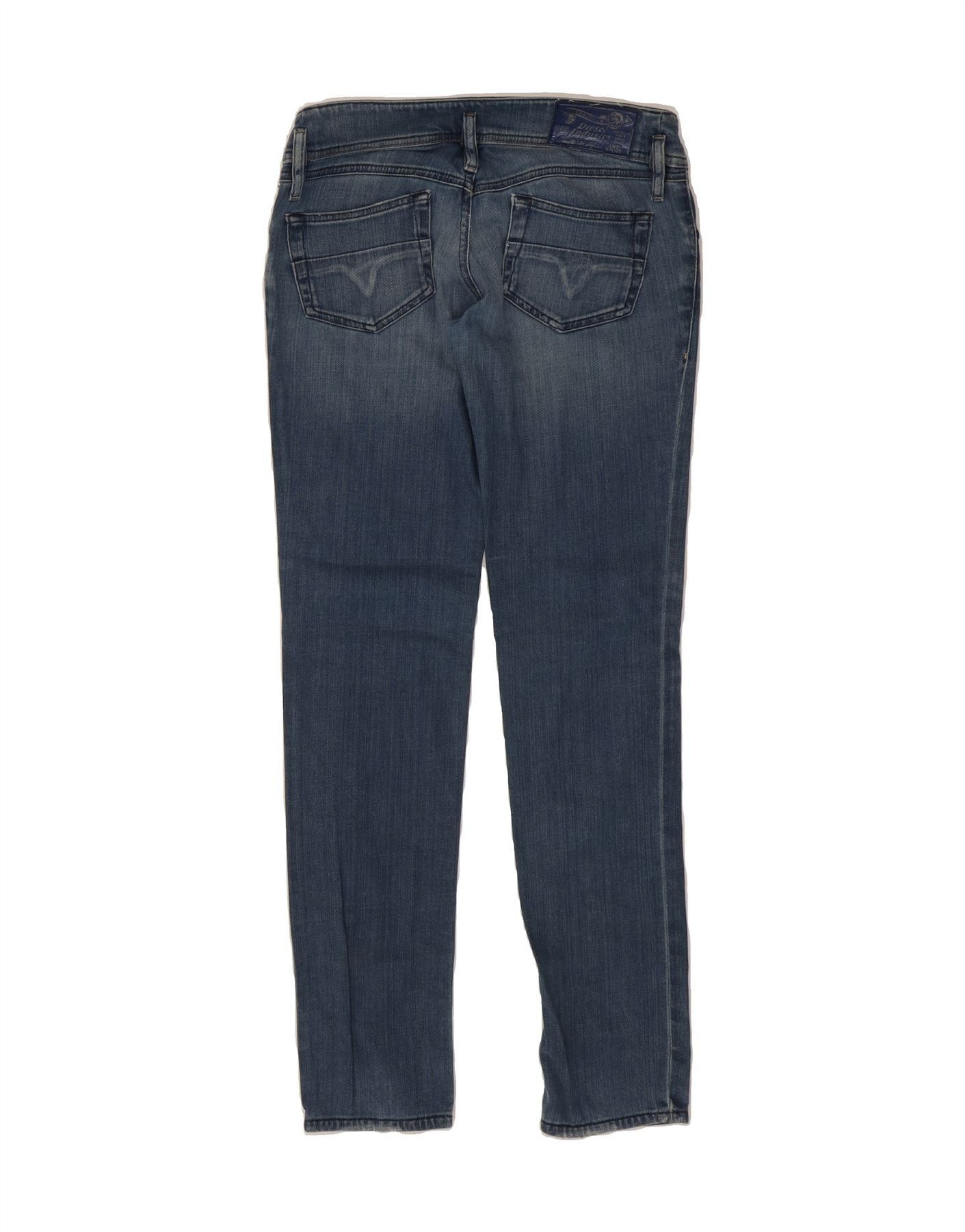 Diesel Womens Matic Distressed Skinny Jeans W27 L32 Blue Cotton Size 42" / US 20 - 2 Thumbnail