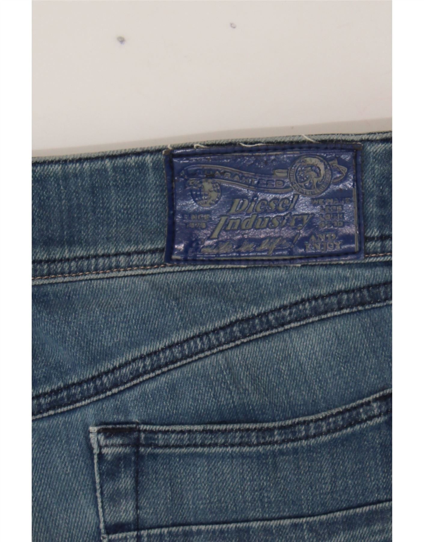 Diesel Womens Matic Distressed Skinny Jeans W27 L32 Blue Cotton Size 42" / US 20 - 5 Thumbnail