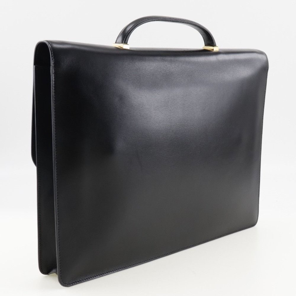 Hermes Hermes Hermes Danube 38 Calf Briefcase Leather Business Bag Stamp V DUTY FREE for USA Size ONE SIZE - 3 Thumbnail