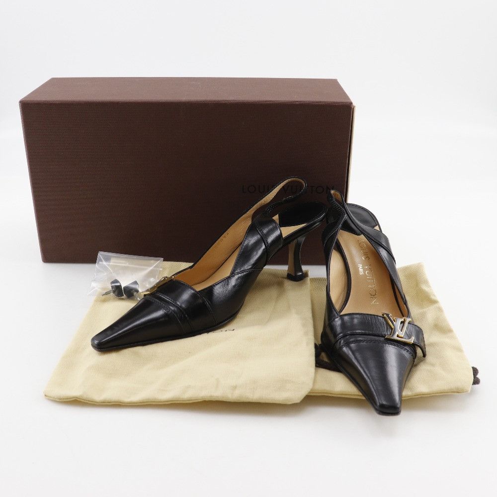 Louis Vuitton Louis Vuitton Louis Vuitton Initiale Leather Pumps Leather Shoes DUTY FREE for USA Size ONE SIZE - 18 Thumbnail