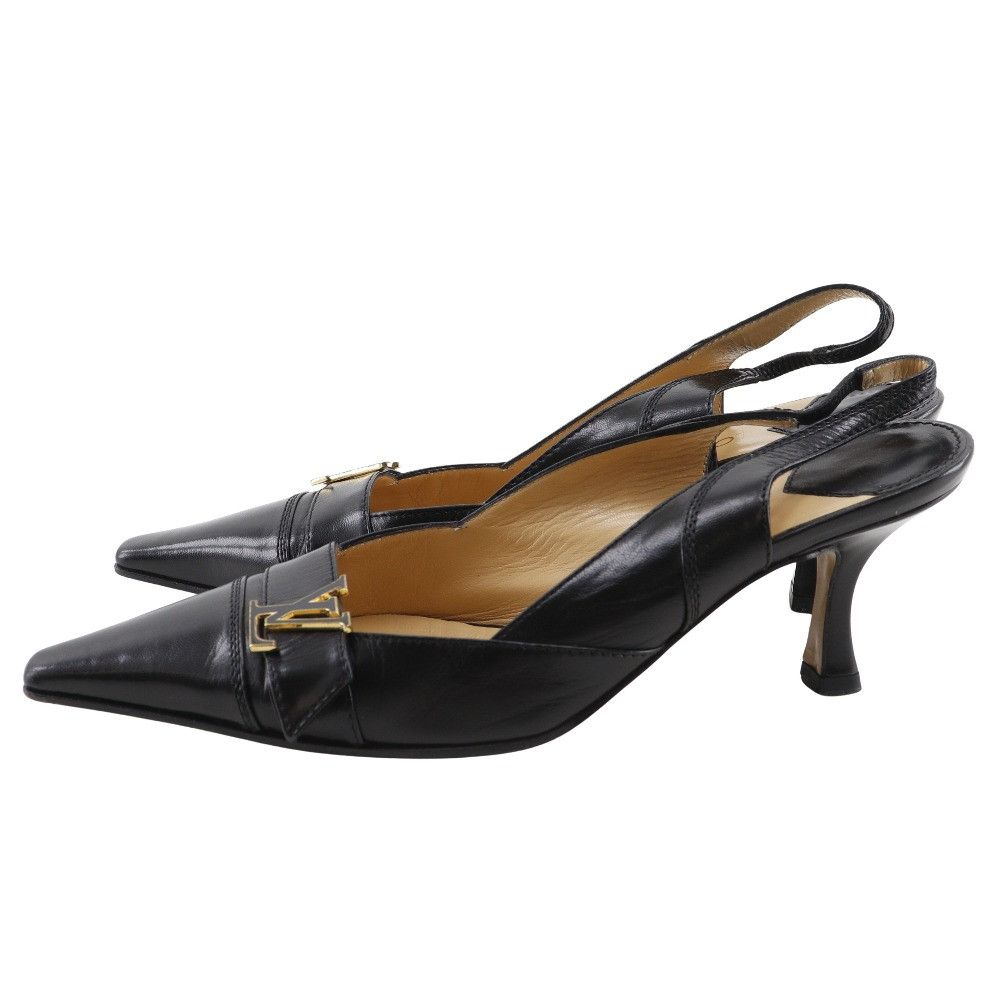 Louis Vuitton Louis Vuitton Louis Vuitton Initiale Leather Pumps Leather Shoes DUTY FREE for USA Size ONE SIZE - 2 Thumbnail
