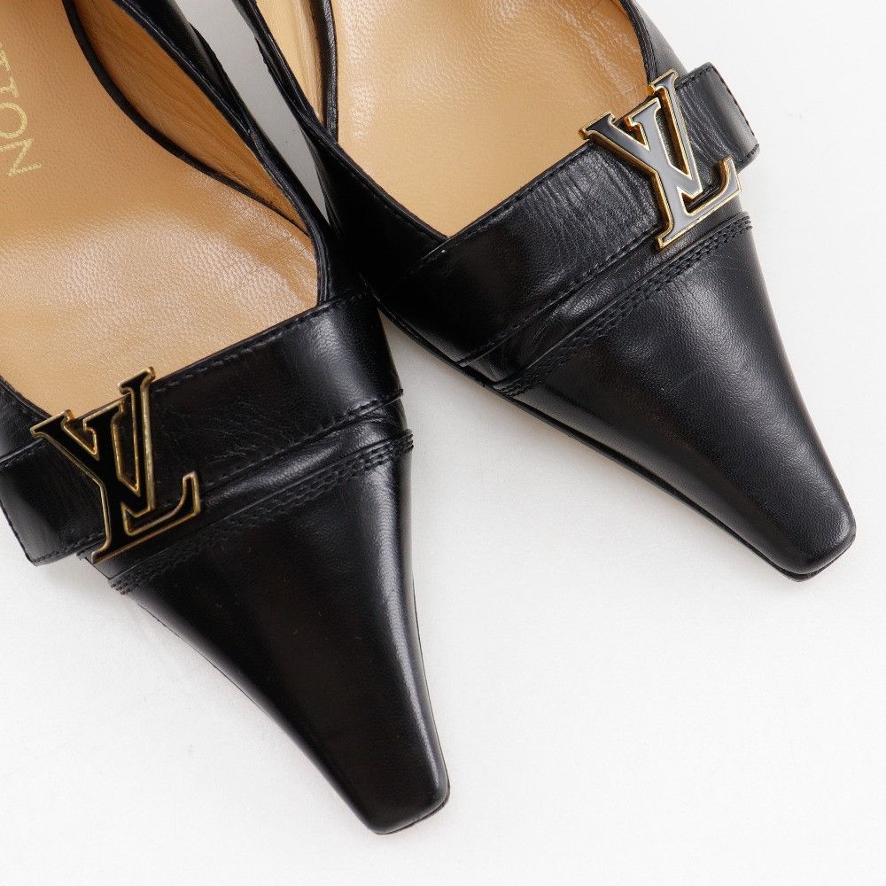Louis Vuitton Louis Vuitton Louis Vuitton Initiale Leather Pumps Leather Shoes DUTY FREE for USA Size ONE SIZE - 4 Thumbnail