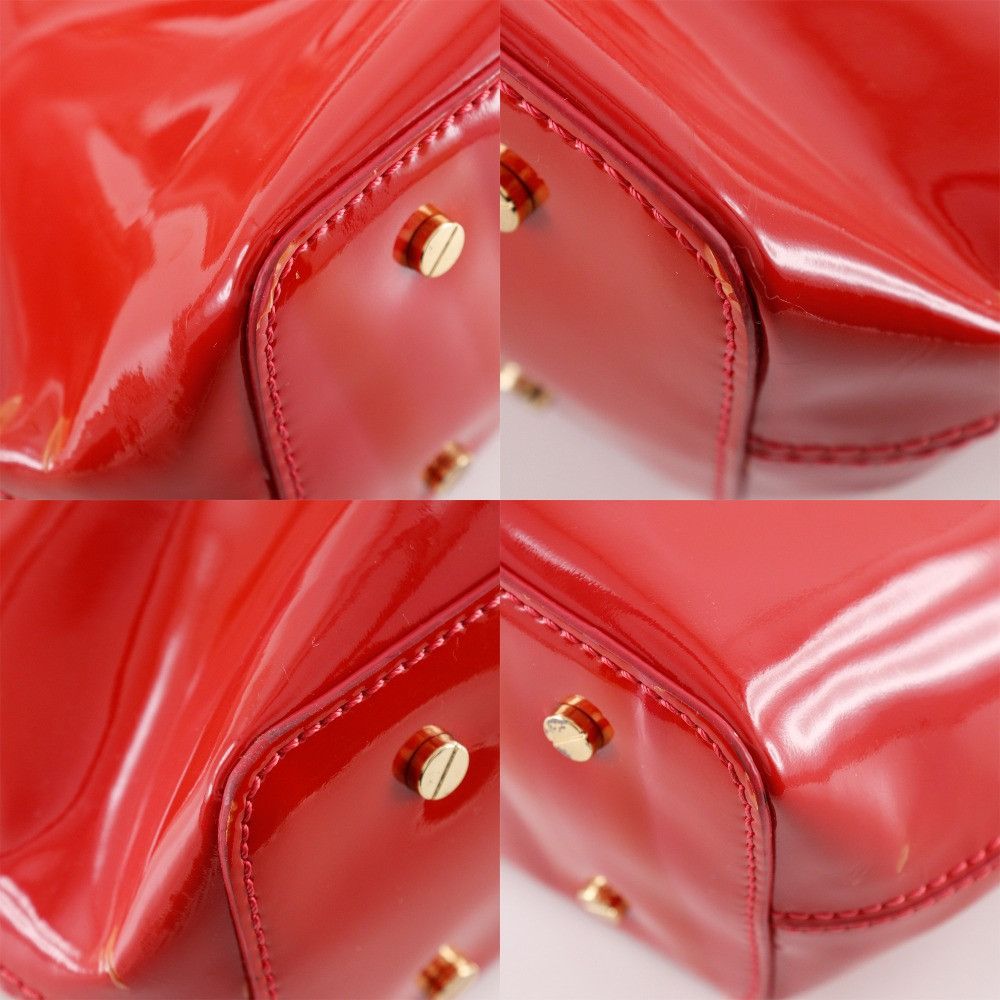 Tory Burch Tory Burch Tory Burch Punching Logo Patent Leather 2way Tote Bag Enamel Tote Bag DUTY FREE for USA Size ONE SIZE - 4 Thumbnail