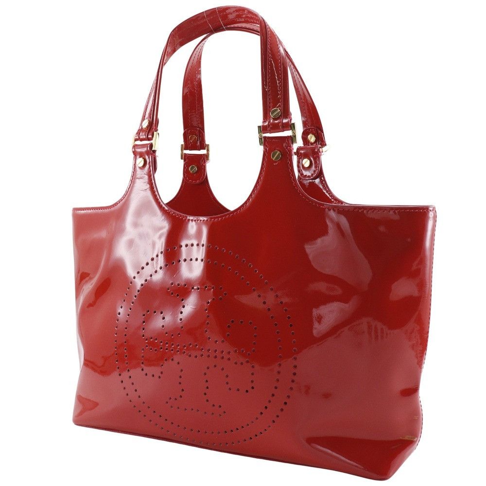 Tory Burch Tory Burch Tory Burch Punching Logo Patent Leather 2way Tote Bag Enamel Tote Bag DUTY FREE for USA Size ONE SIZE - 2 Thumbnail