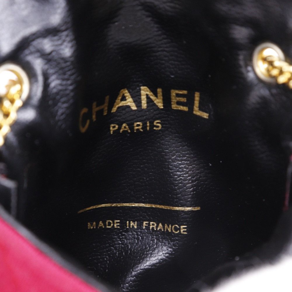 Chanel Chanel Chanel Chain Pouch Cotton 2way Shoulder Bag Cotton Shoulder Bag DUTY FREE for USA Size ONE SIZE - 8 Thumbnail