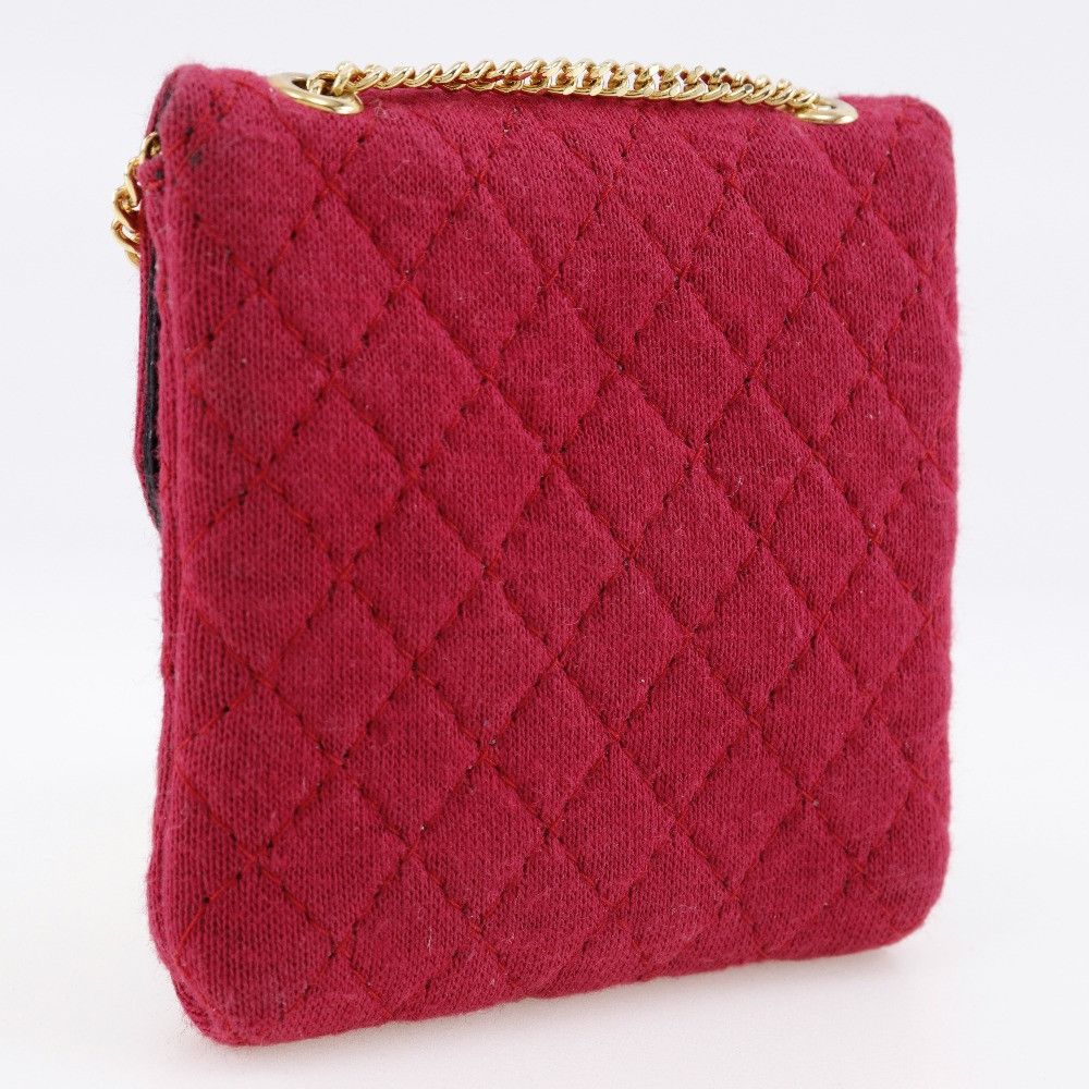 Chanel Chanel Chanel Chain Pouch Cotton 2way Shoulder Bag Cotton Shoulder Bag DUTY FREE for USA Size ONE SIZE - 3 Thumbnail