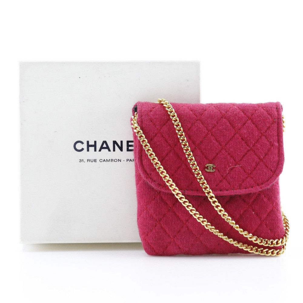 Chanel Chanel Chanel Chain Pouch Cotton Pouch Cotton Other DUTY FREE for USA Size ONE SIZE - 8 Thumbnail