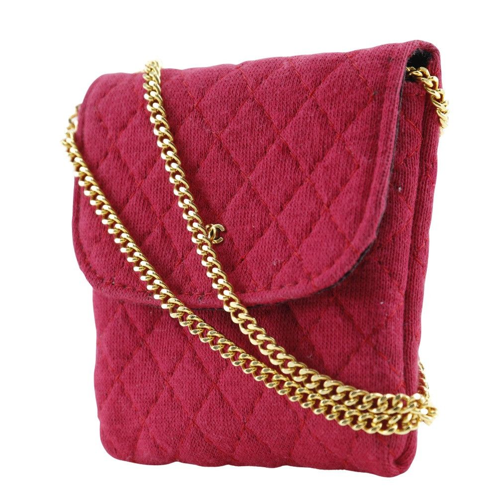 Chanel Chanel Chanel Chain Pouch Cotton Pouch Cotton Other DUTY FREE for USA Size ONE SIZE - 2 Thumbnail