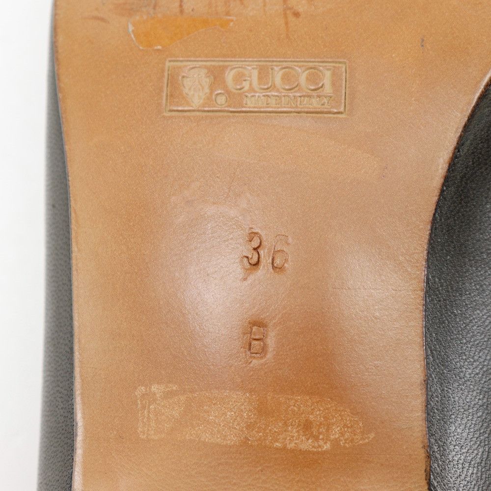 Gucci Gucci Gucci Loafer Leather Pumps Leather Shoes DUTY FREE for USA Size ONE SIZE - 7 Thumbnail