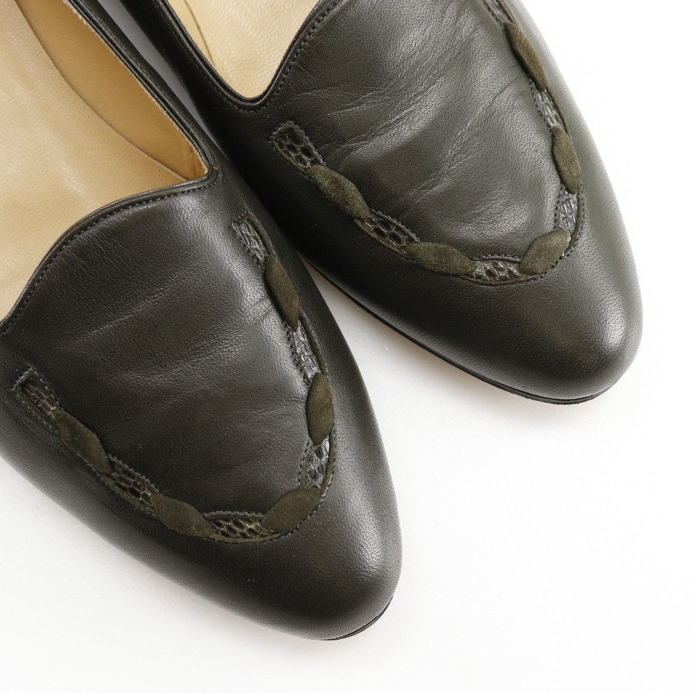Gucci Gucci Gucci Loafer Leather Pumps Leather Shoes DUTY FREE for USA Size ONE SIZE - 4 Thumbnail
