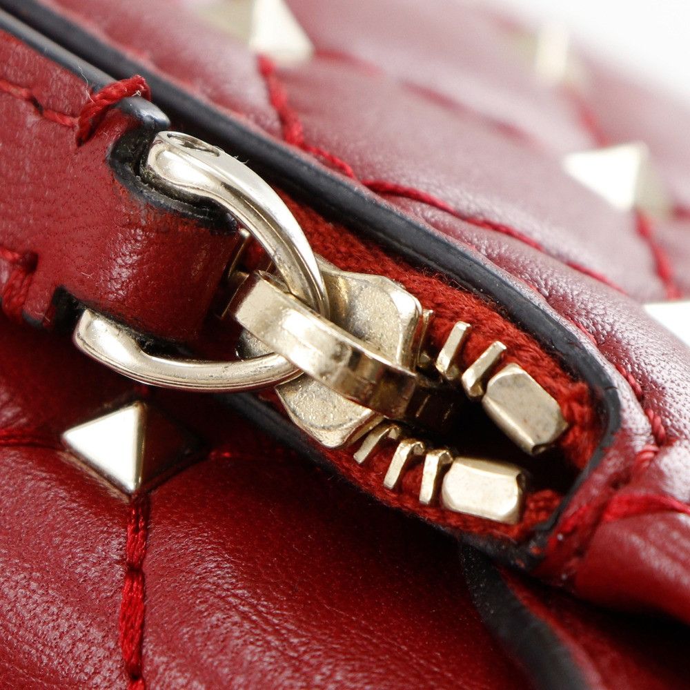 Valentino Valentino Valentino Garavani Rockstuds Leather Shoulder Bag Leather Crossbody Bag MW0BCA23NAP DUTY FREE for USA Size ONE SIZE - 11 Thumbnail