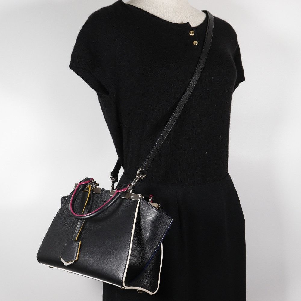 Fendi Fendi Fendi Petit 2Jours Leather 2way Bag Leather Shoulder Bag 8BH333 DUTY FREE for USA Size ONE SIZE - 20 Thumbnail