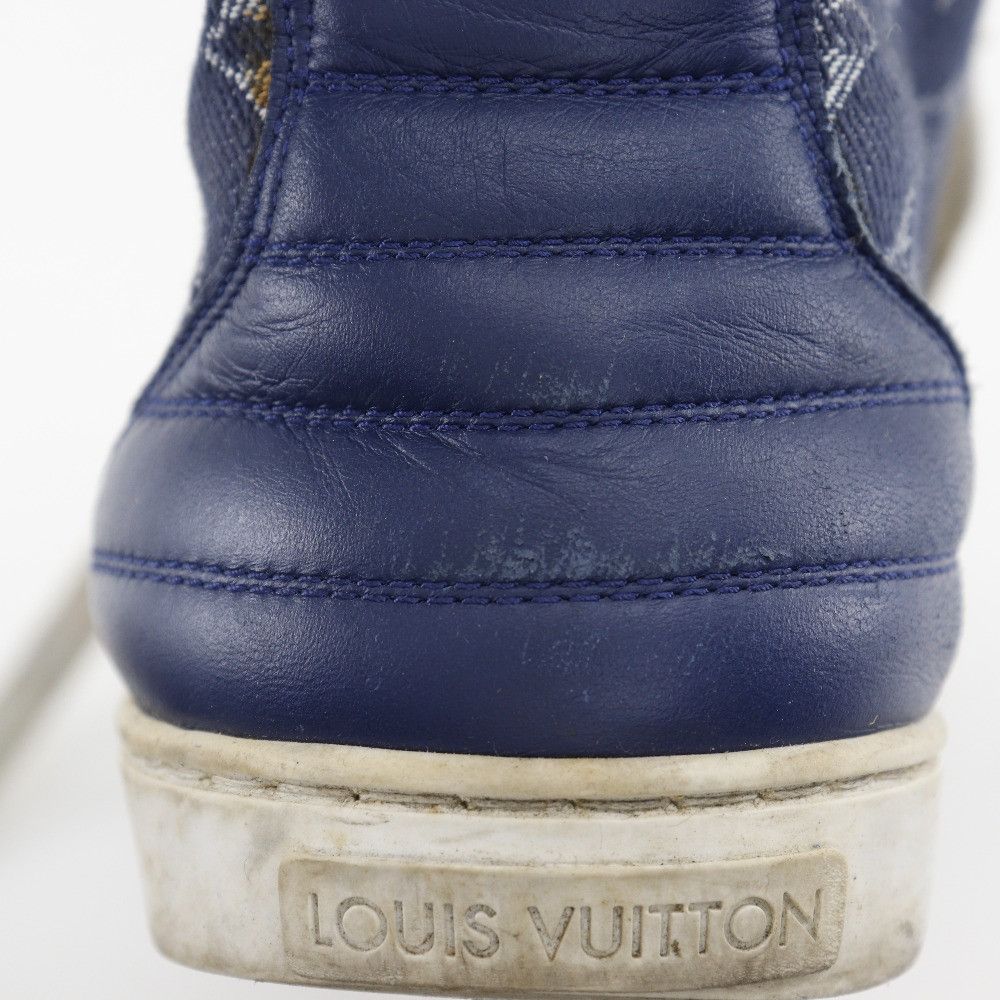 Louis Vuitton Louis Vuitton Louis Vuitton High Cut Monogram Denim Sneakers Denim Shoes DUTY FREE for USA Size ONE SIZE - 15 Thumbnail