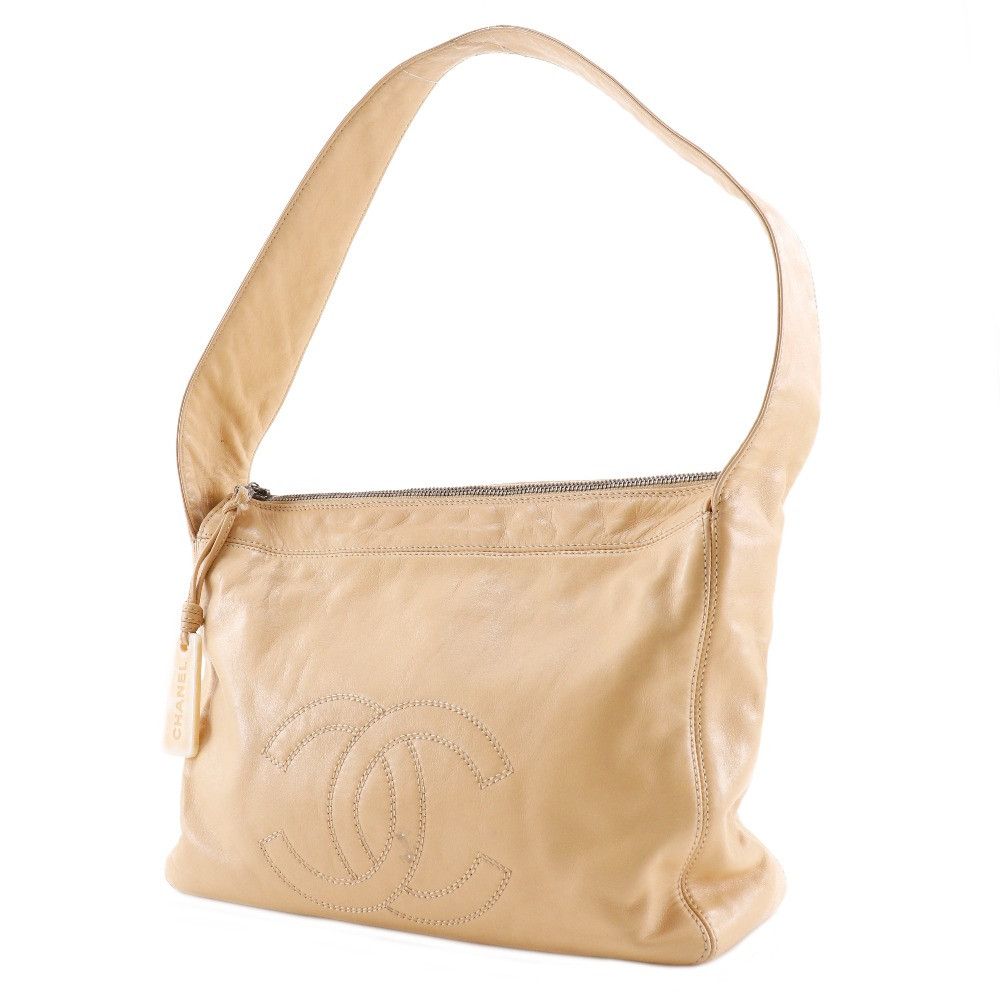 Chanel Chanel Chanel Coco Mark Lambskin Shoulder Bag Leather Shoulder Bag DUTY FREE for USA Size ONE SIZE - 2 Thumbnail