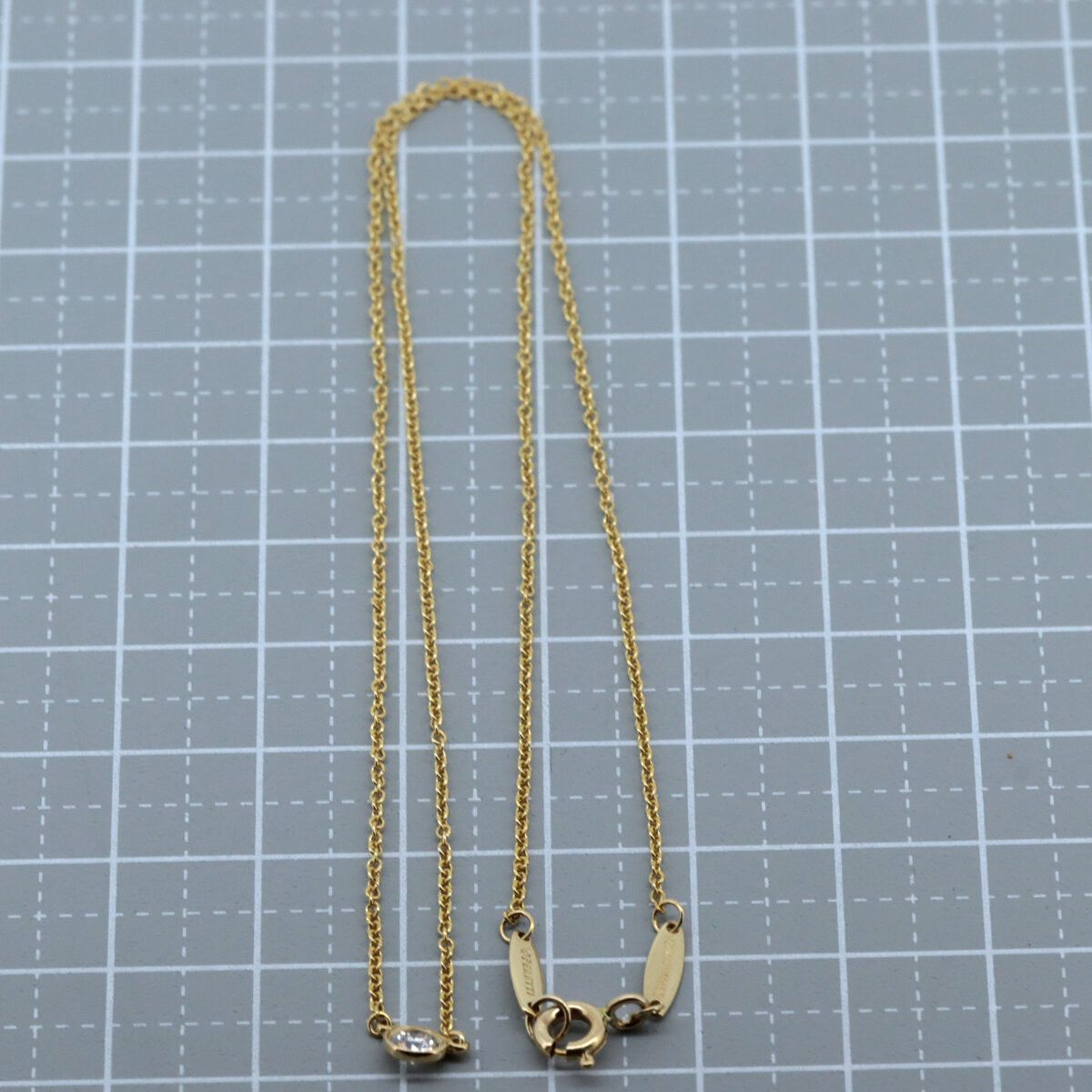 Tiffany & Co. Tiffany & Co. Tiffany & Co. 18K Yellow Gold Diamond by the Yard Necklace Crocodile skin Necklace DUTY FREE for USA Size ONE SIZE - 6 Thumbnail