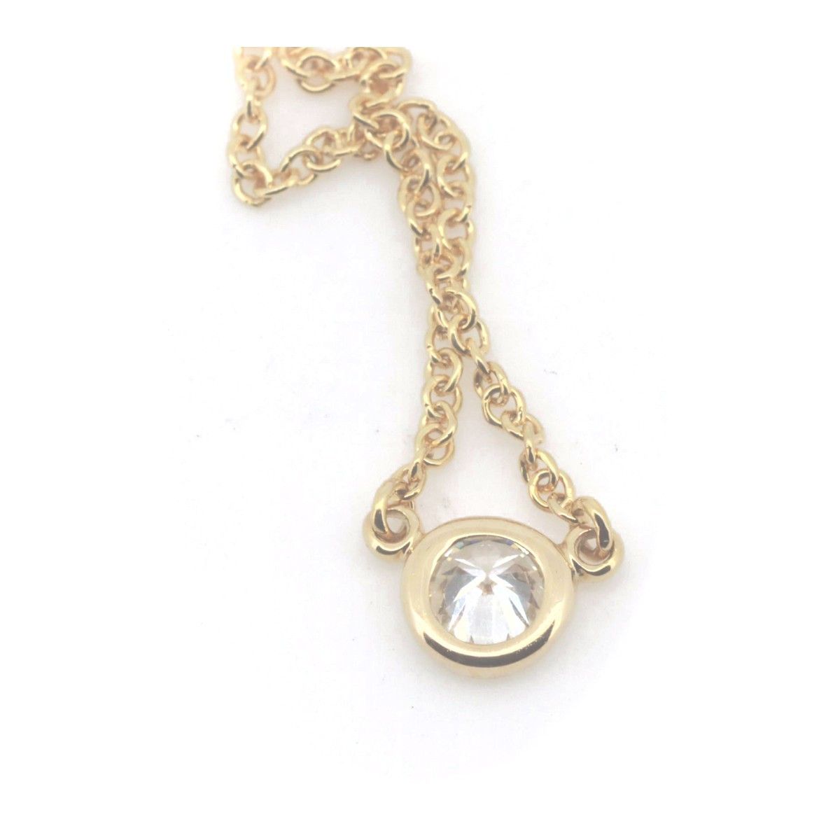 Tiffany & Co. Tiffany & Co. Tiffany & Co. 18K Yellow Gold Diamond by the Yard Necklace Crocodile skin Necklace DUTY FREE for USA Size ONE SIZE - 5 Thumbnail