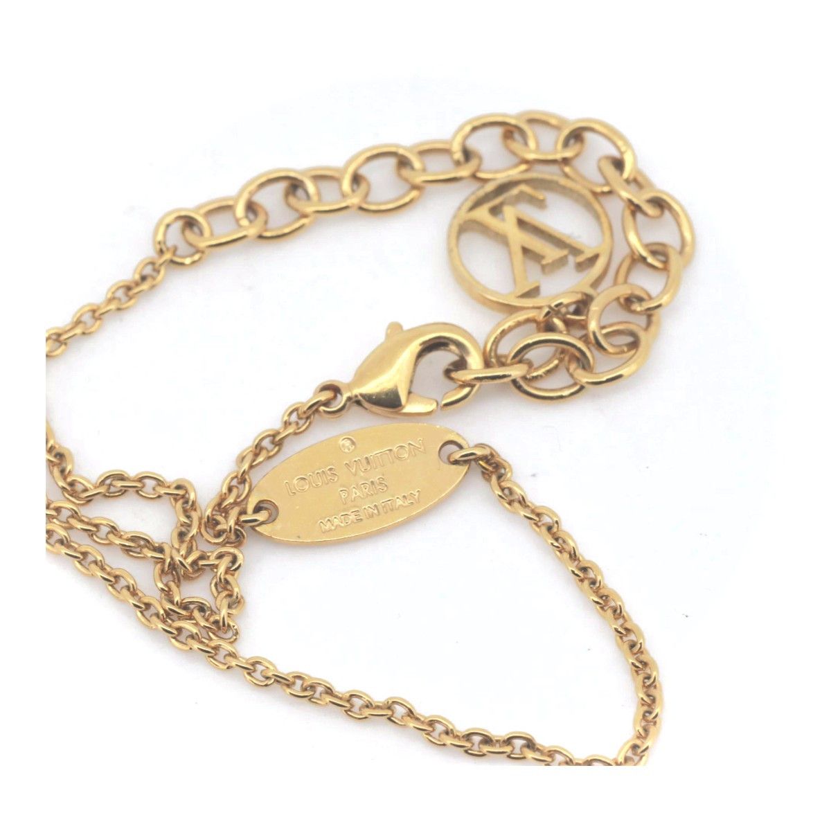 Louis Vuitton Louis Vuitton Louis Vuitton V Essential Necklace Metal Necklace M64268 DUTY FREE for USA Size ONE SIZE - 3 Thumbnail