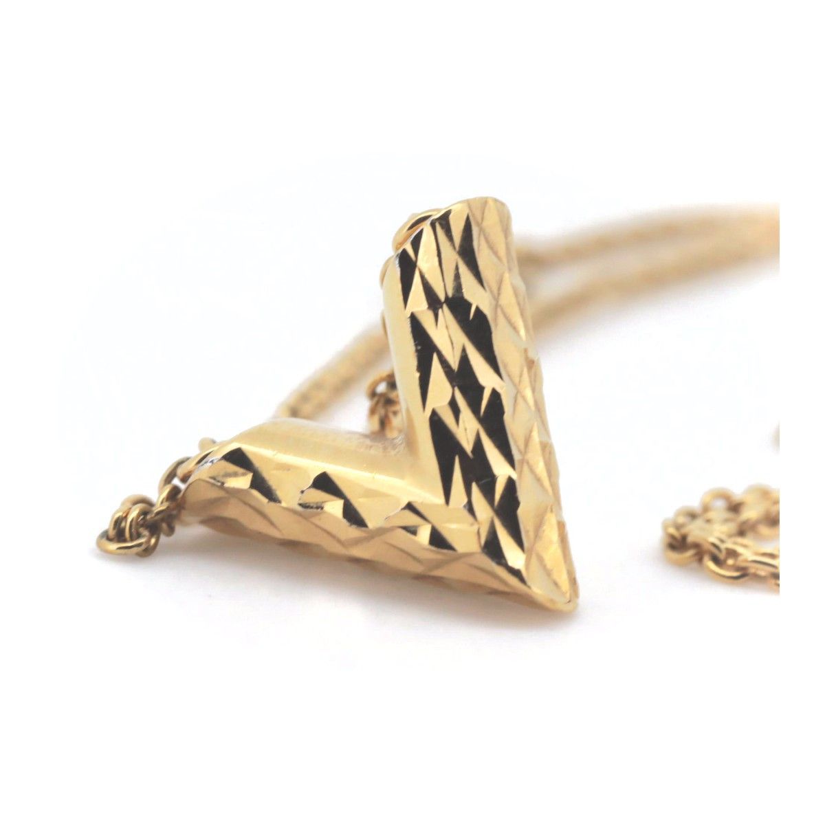 Louis Vuitton Louis Vuitton Louis Vuitton V Essential Necklace Metal Necklace M64268 DUTY FREE for USA Size ONE SIZE - 5 Thumbnail