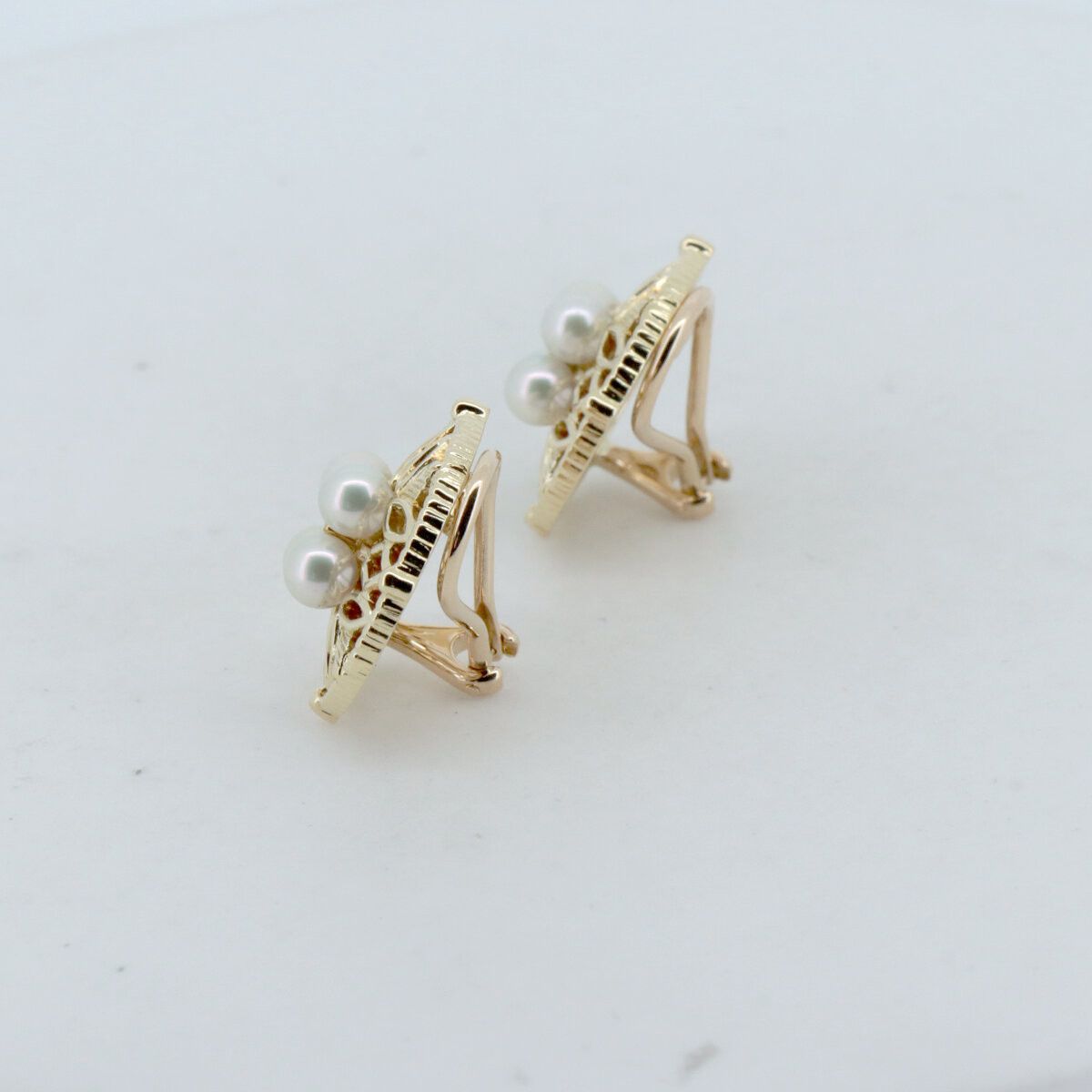 Mikimoto Mikimoto Mikimoto Pearl Diamond Au750 Earrings Leather Earrings DUTY FREE for USA Size ONE SIZE - 2 Thumbnail