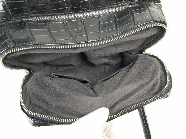 Other Other Rond et Carre Crocodile Handbag Natural Material Handbag DUTY FREE for USA Size ONE SIZE - 6 Thumbnail