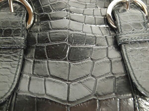 Other Other Rond et Carre Crocodile Handbag Natural Material Handbag DUTY FREE for USA Size ONE SIZE - 10 Thumbnail