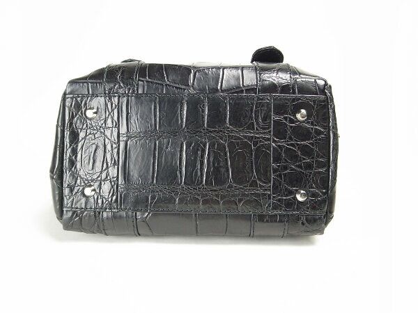 Other Other Rond et Carre Crocodile Handbag Natural Material Handbag DUTY FREE for USA Size ONE SIZE - 4 Thumbnail