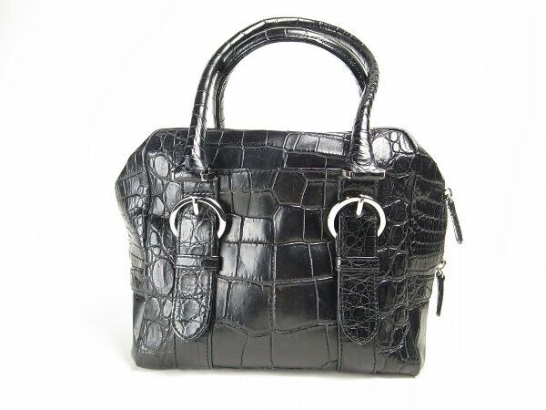 Other Other Rond et Carre Crocodile Handbag Natural Material Handbag DUTY FREE for USA Size ONE SIZE - 2 Thumbnail