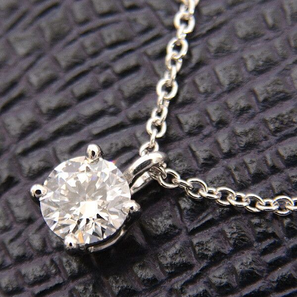 Tiffany & Co. Tiffany & Co. Tiffany PT950 Solitaire Diamond Necklace Metal Necklace DUTY FREE for USA Size ONE SIZE - 7 Thumbnail