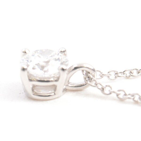 Tiffany & Co. Tiffany & Co. Tiffany PT950 Solitaire Diamond Necklace Metal Necklace DUTY FREE for USA Size ONE SIZE - 3 Thumbnail