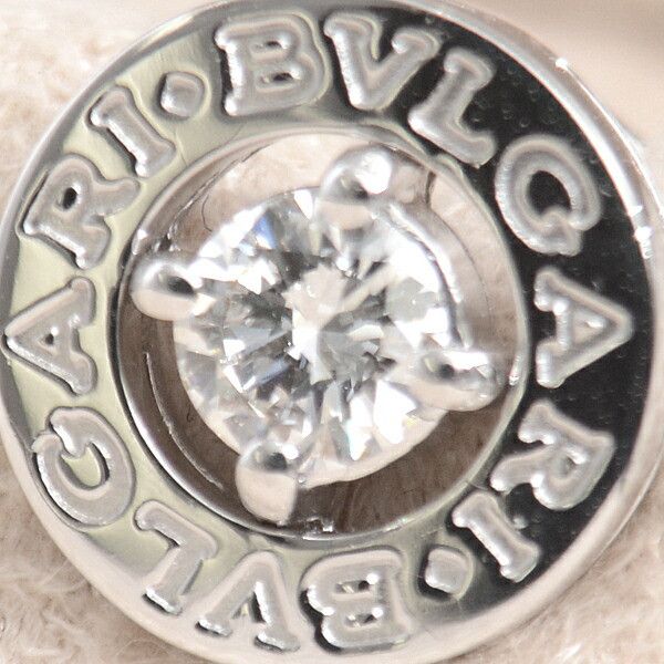 Bvlgari Bvlgari Bvlgari 18K White Gold Bvlgari Bvlgari 1P Diamond Earrings Metal Earrings DUTY FREE for USA Size ONE SIZE - 8 Thumbnail