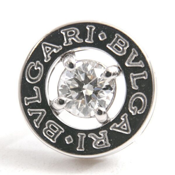 Bvlgari Bvlgari Bvlgari 18K White Gold Bvlgari Bvlgari 1P Diamond Earrings Metal Earrings DUTY FREE for USA Size ONE SIZE - 3 Thumbnail