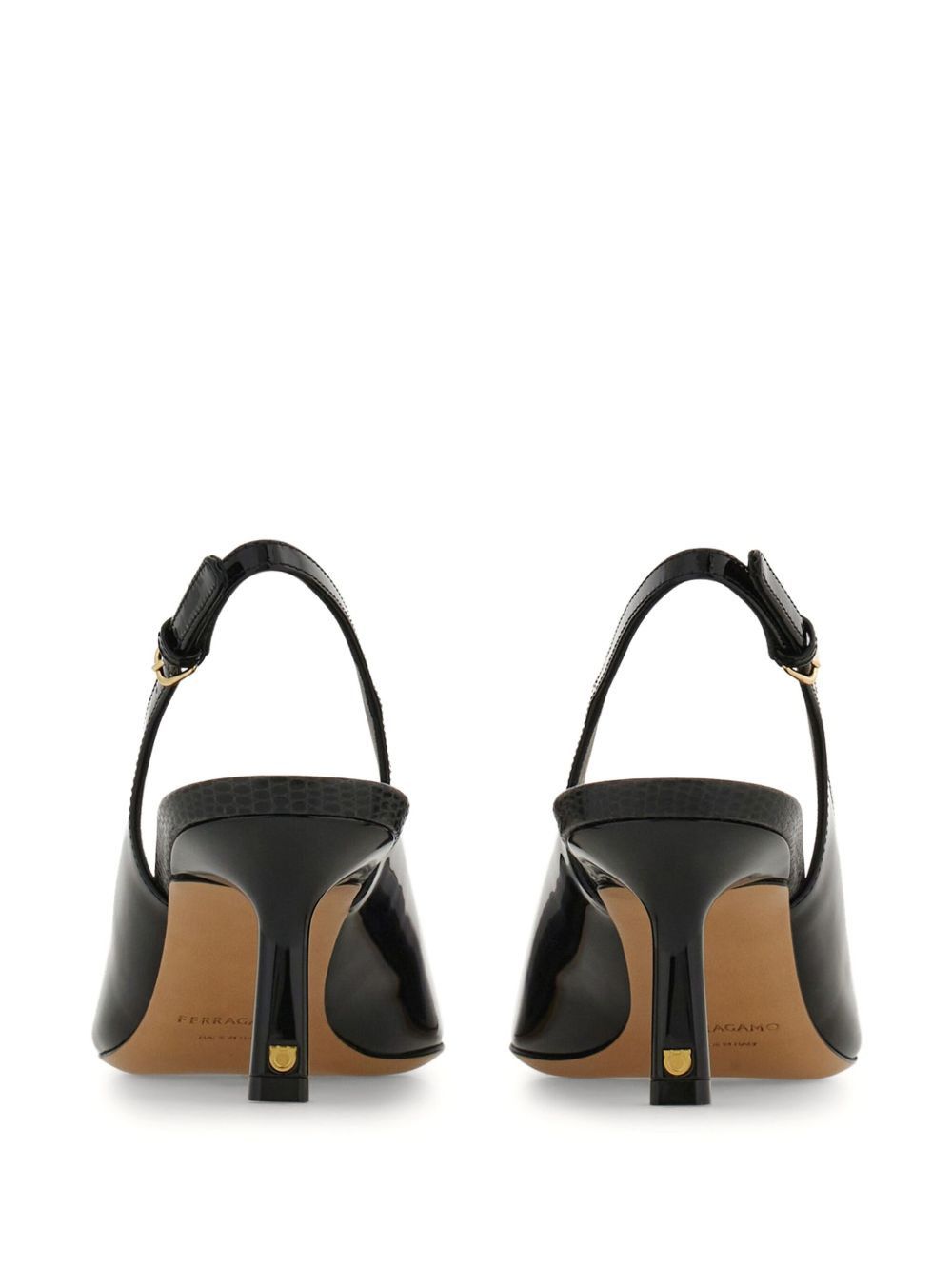 Salvatore Ferragamo Ferragamo New Vara Buckle Slingbacks SIZE 5.5 Size ONE SIZE - 3 Thumbnail