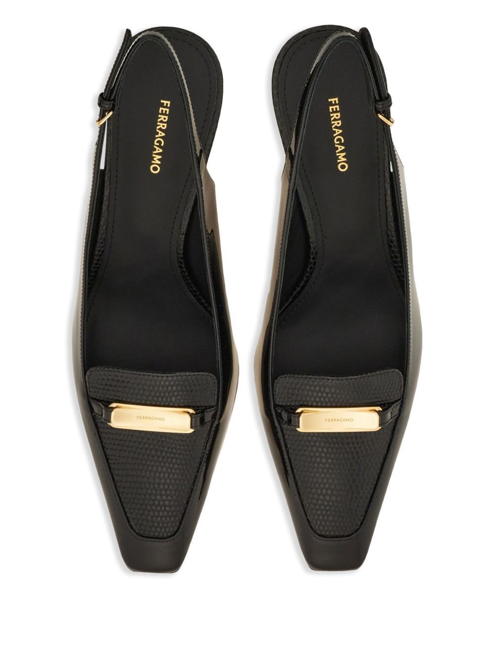 Salvatore Ferragamo Ferragamo New Vara Buckle Slingbacks SIZE 10 Size ONE SIZE - 4 Thumbnail