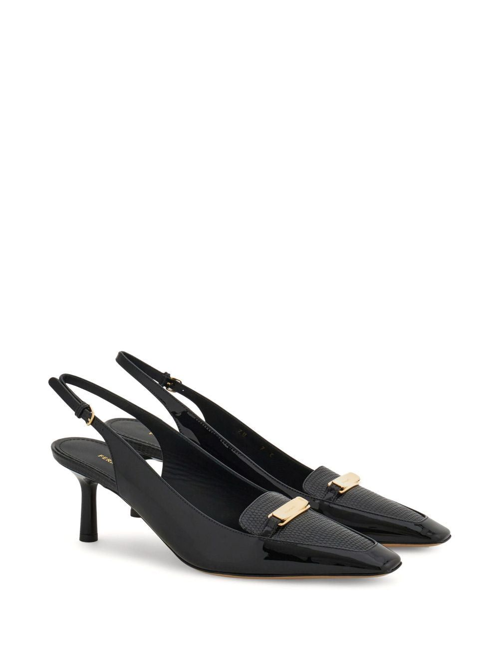 Salvatore Ferragamo Ferragamo New Vara Buckle Slingbacks SIZE 9.5 Size ONE SIZE - 2 Thumbnail