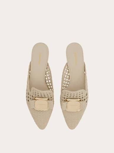 Salvatore Ferragamo Ferragamo New Vara Plate Mules SIZE 9.5 Size ONE SIZE - 3 Thumbnail