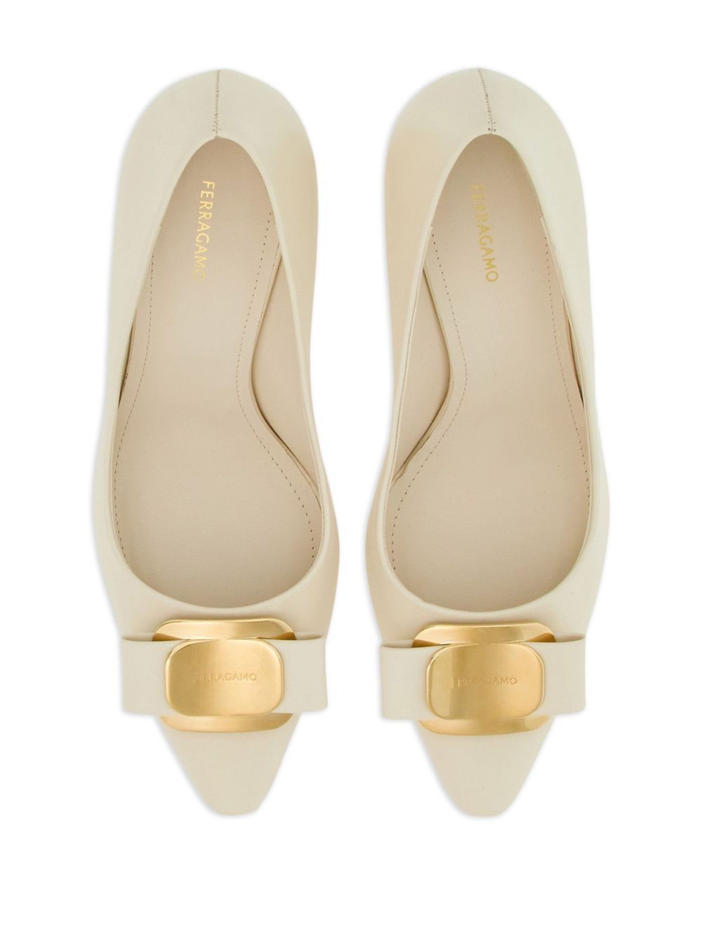 Salvatore Ferragamo Ferragamo New Vara Plate Pumps SIZE 7 Size ONE SIZE - 3 Thumbnail