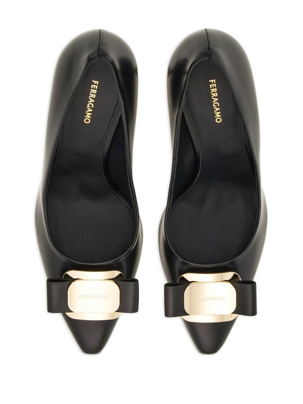 Salvatore Ferragamo Ferragamo New Vara Plate Pumps SIZE 9 Size ONE SIZE - 3 Thumbnail