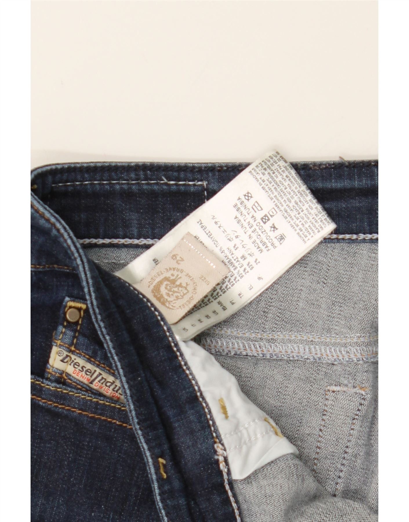 Diesel Womens Skinny Jeans W29 L31 Navy Blue Cotton Size 42" / US 20 - 3 Thumbnail