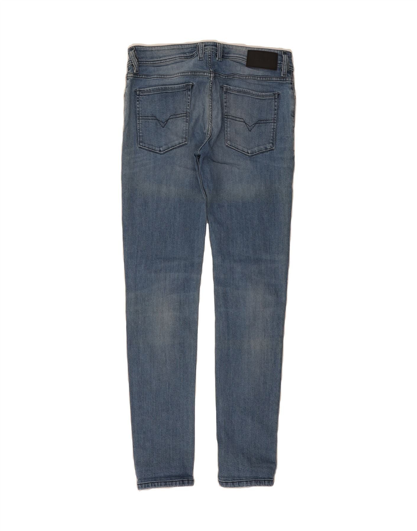 Diesel Womens Sleenker Slim Skinny Jeans W30 L32 Blue Cotton Size 42" / US 20 - 2 Thumbnail