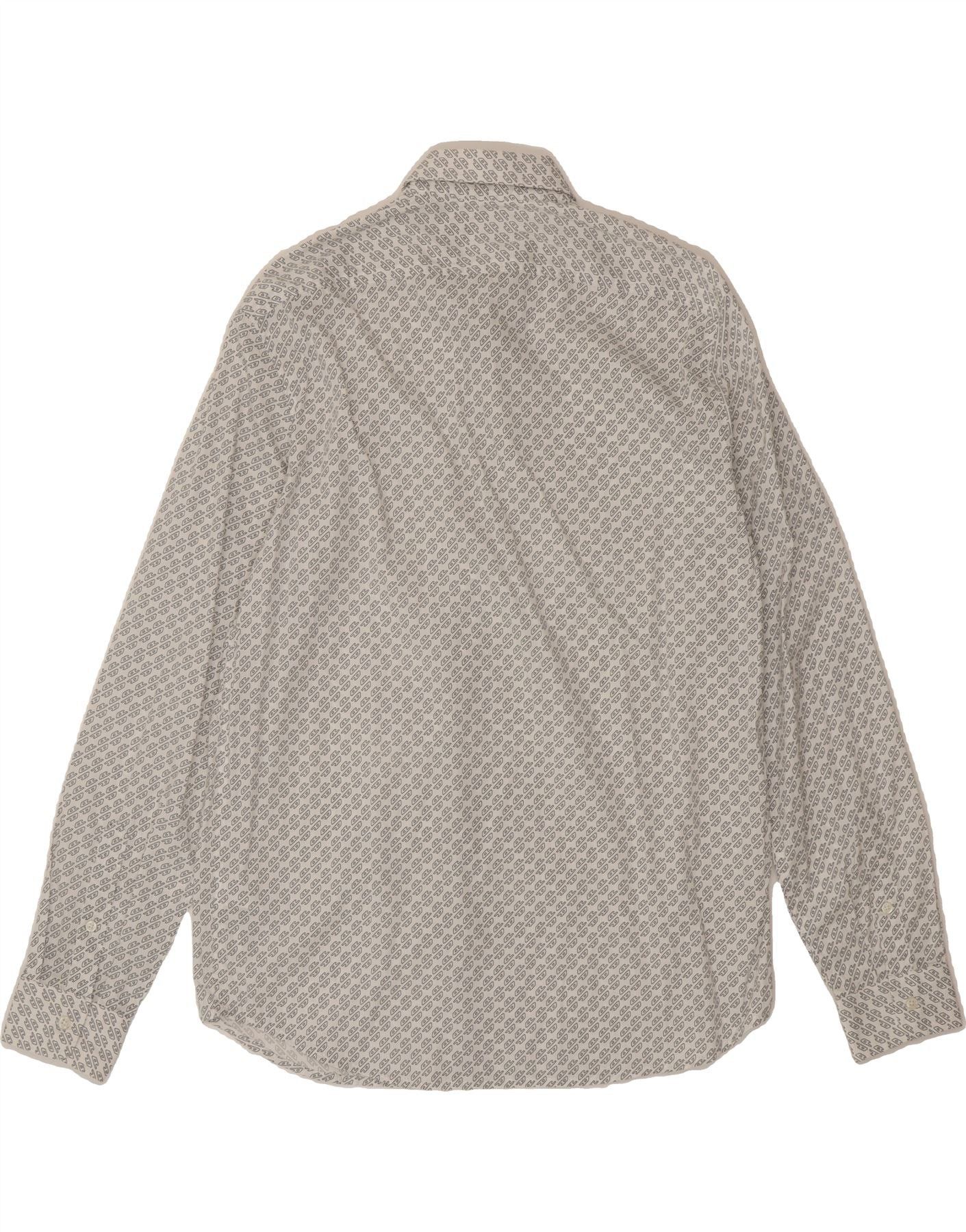 Diesel Mens Abstract Pattern Shirt XL White Cotton Size US XL / EU 56 / 4 - 2 Thumbnail
