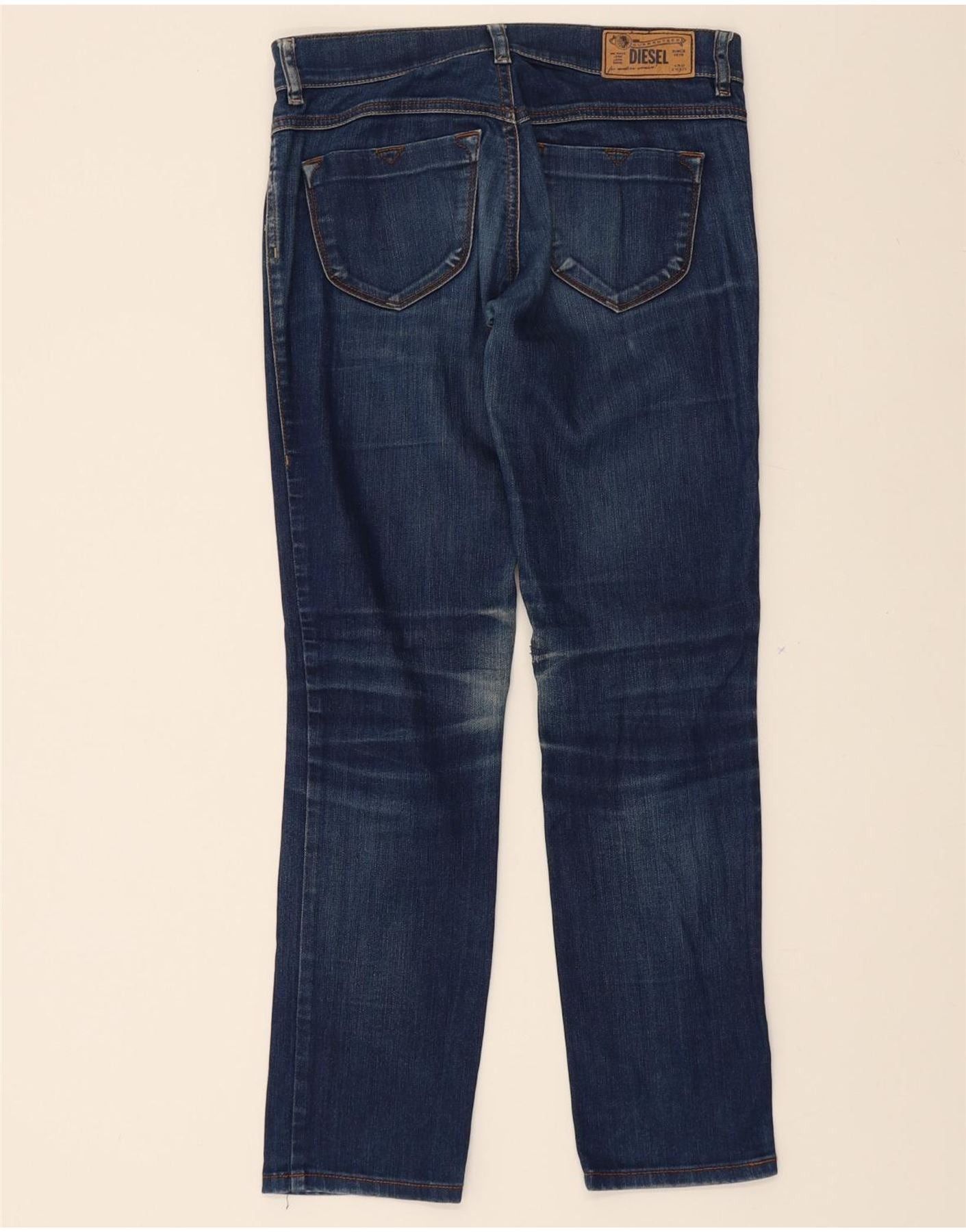 Diesel Womens Straight Jeans W28 L28 Blue Cotton Size 42" / US 20 - 2 Thumbnail