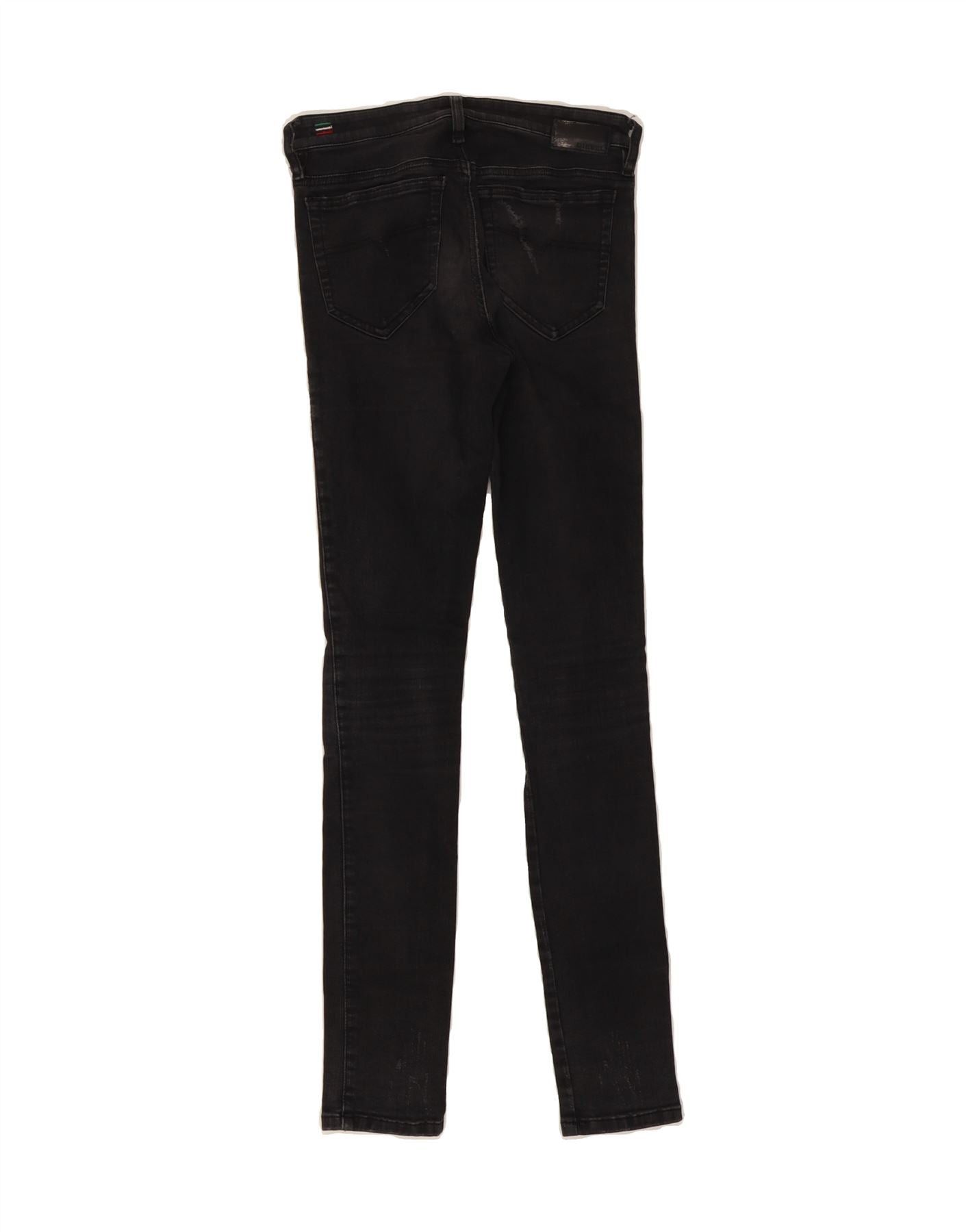 Diesel Womens Skinzee Distressed Slim Skinny Jeans W26 L32 Black Co Size 42" / US 20 - 2 Thumbnail