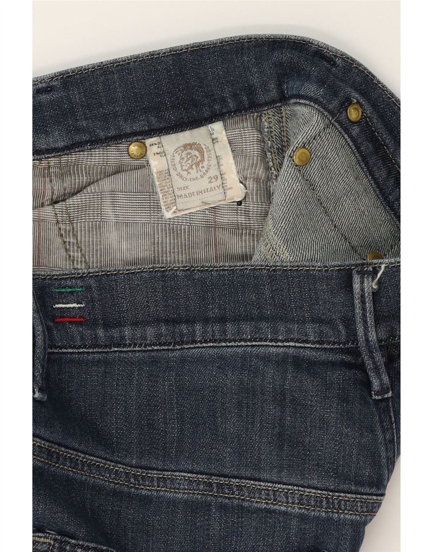 Diesel Womens Slim Jeans W29 L30 Blue Cotton Size 42" / US 20 - 3 Thumbnail