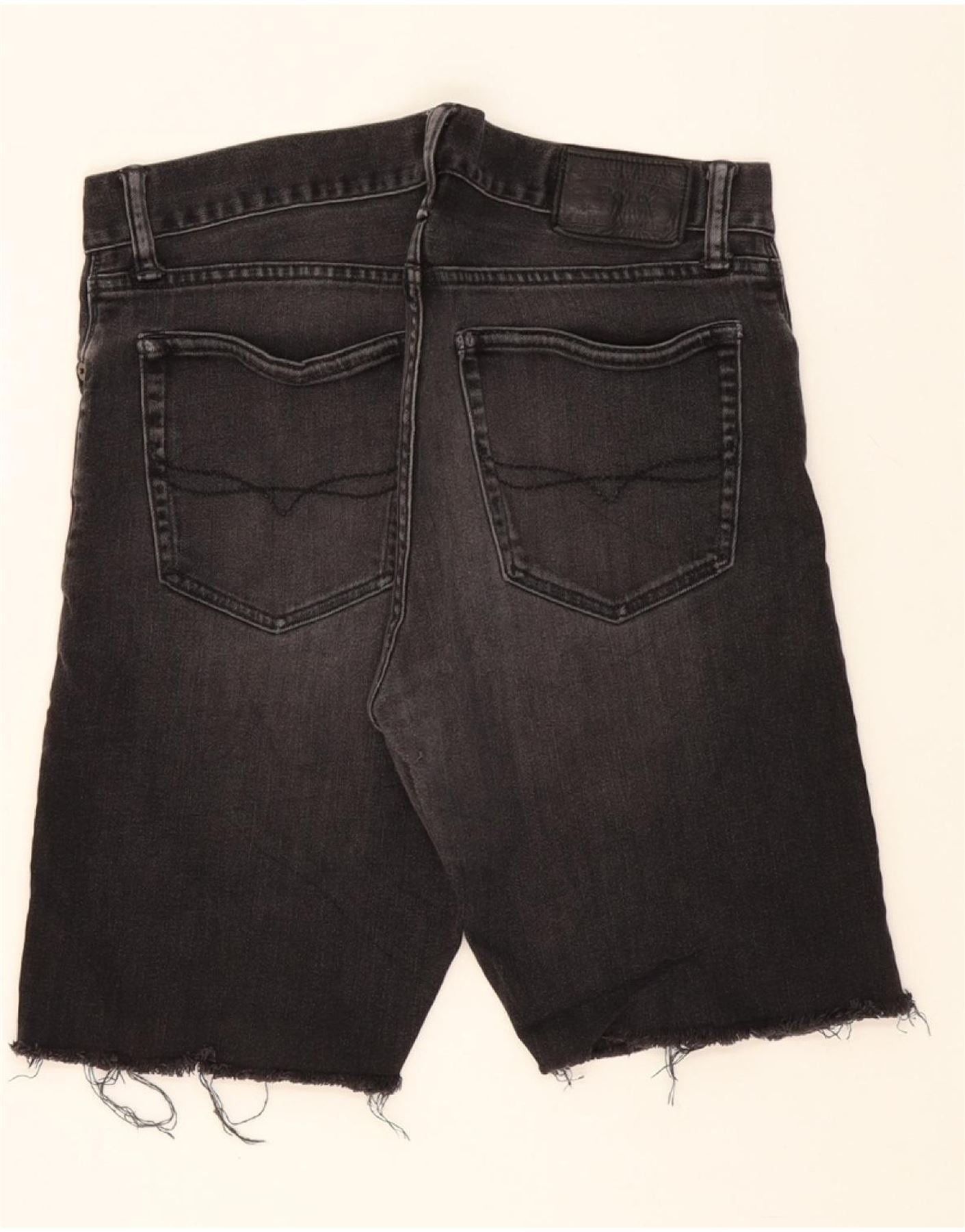 Polo Ralph Lauren Womens Denim Shorts W32 Large Grey Cotton Size 24" / US 00 / IT 34 - 2 Thumbnail