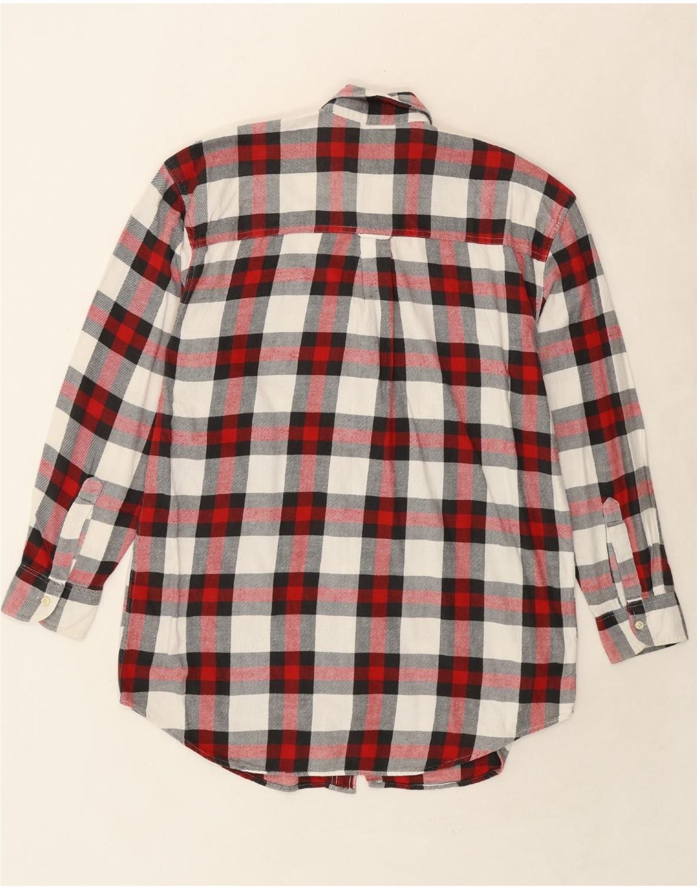 Chaps Ralph Lauren Mens Flannel Shirt Large Red Check Cotton Size US L / EU 52-54 / 3 - 2 Thumbnail