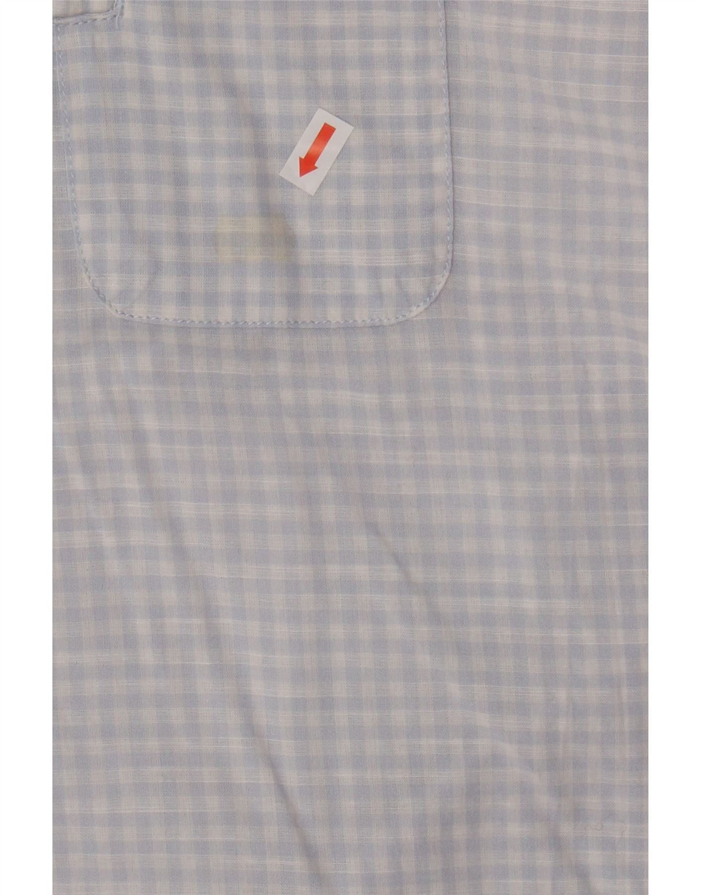 Diesel Mens Regular Fit Shirt Large Blue Gingham Cotton Size US L / EU 52-54 / 3 - 3 Thumbnail