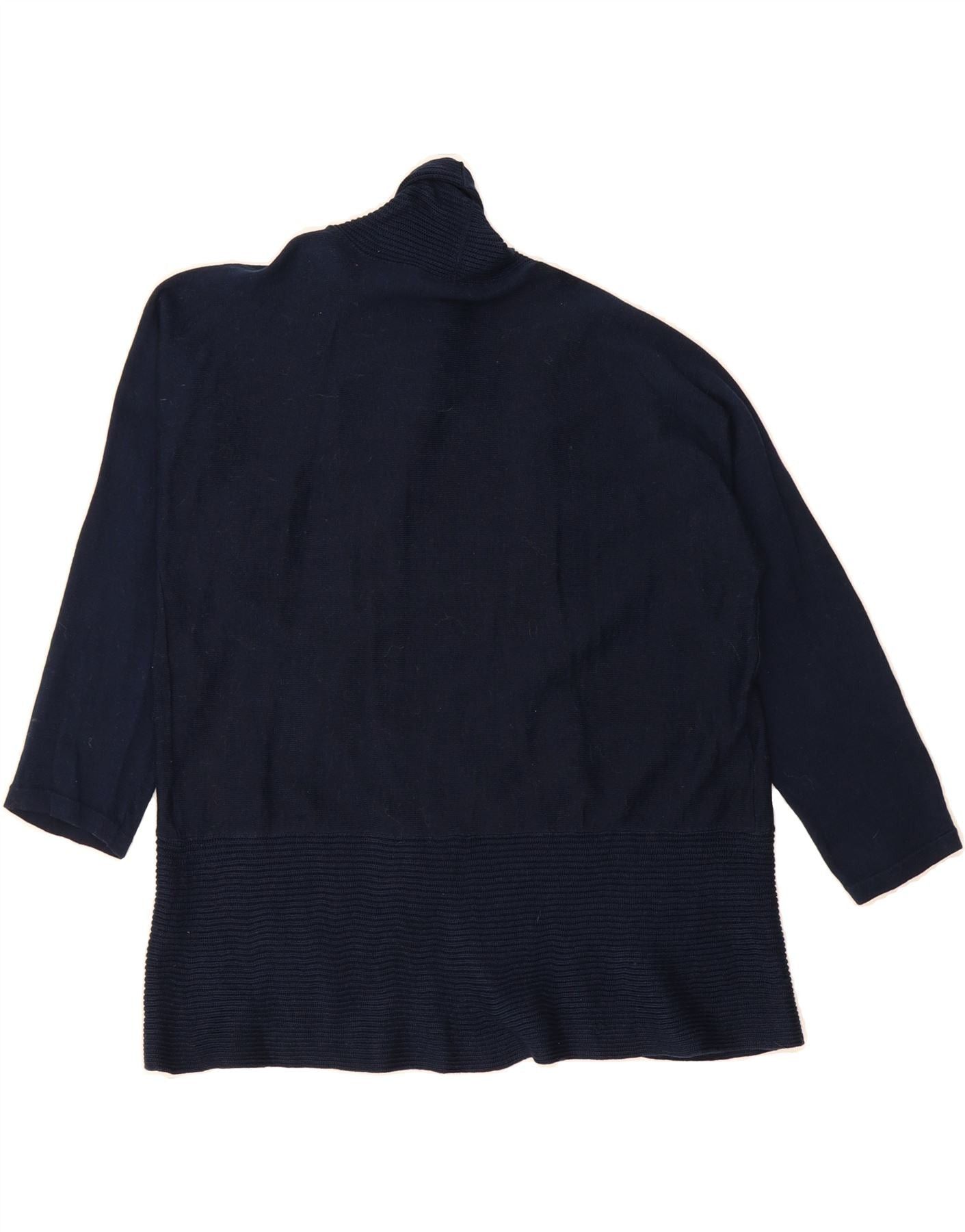 Ralph Lauren Womens Open Cardigan Sweater UK 14 Medium Navy Blue Size M / US 6-8 / IT 42-44 - 2 Thumbnail
