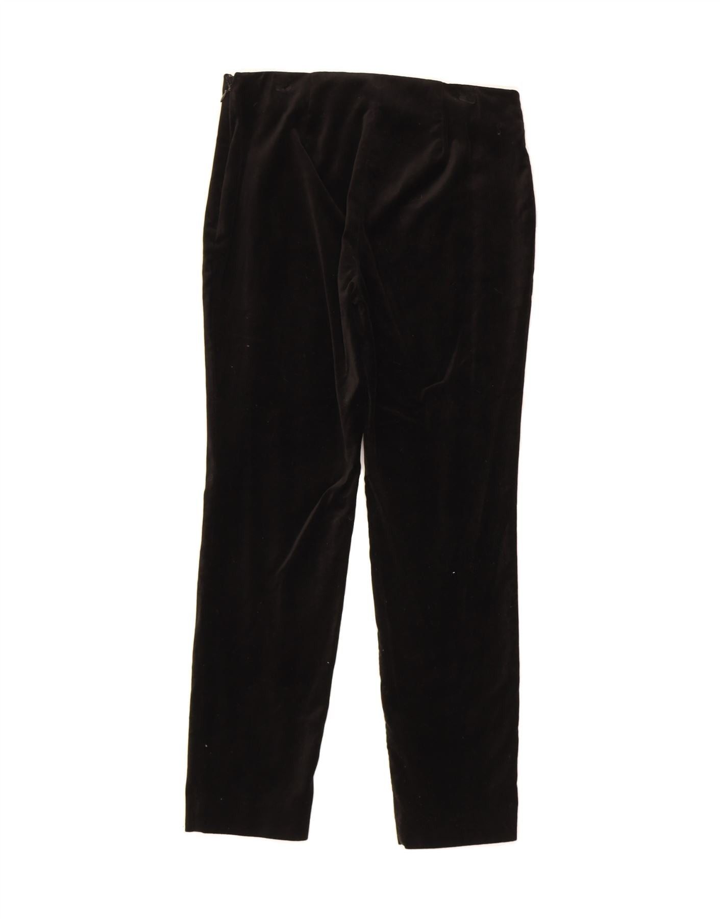 Ralph Lauren Womens Slim Casual Trousers US 4 Small W27 L27 Black Cotton Size 25" / US 0 / IT 36 - 2 Thumbnail