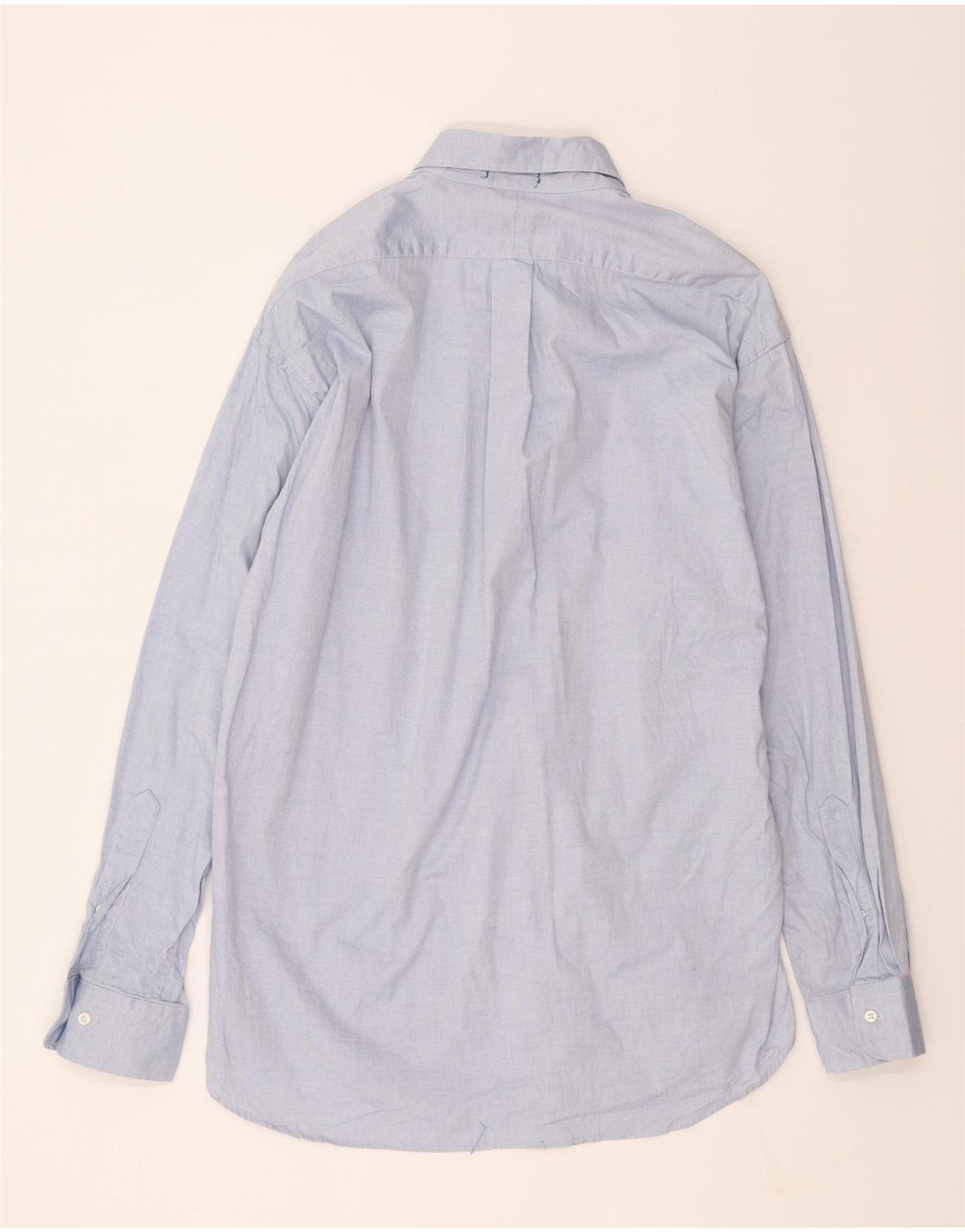 Chaps Ralph Lauren Mens Tall Shirt 16 Large Blue Cotton Size US L / EU 52-54 / 3 - 2 Thumbnail