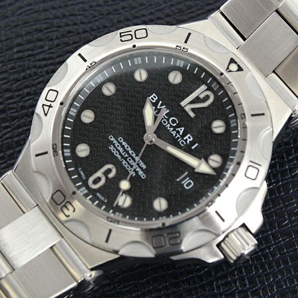 Bvlgari Bvlgari Bvlgari Stainless Steel Diagono Professional Scuba Watch DP42SSD Metal Automatic DP42SSD DUTY FREE for USA Size ONE SIZE - 10 Thumbnail